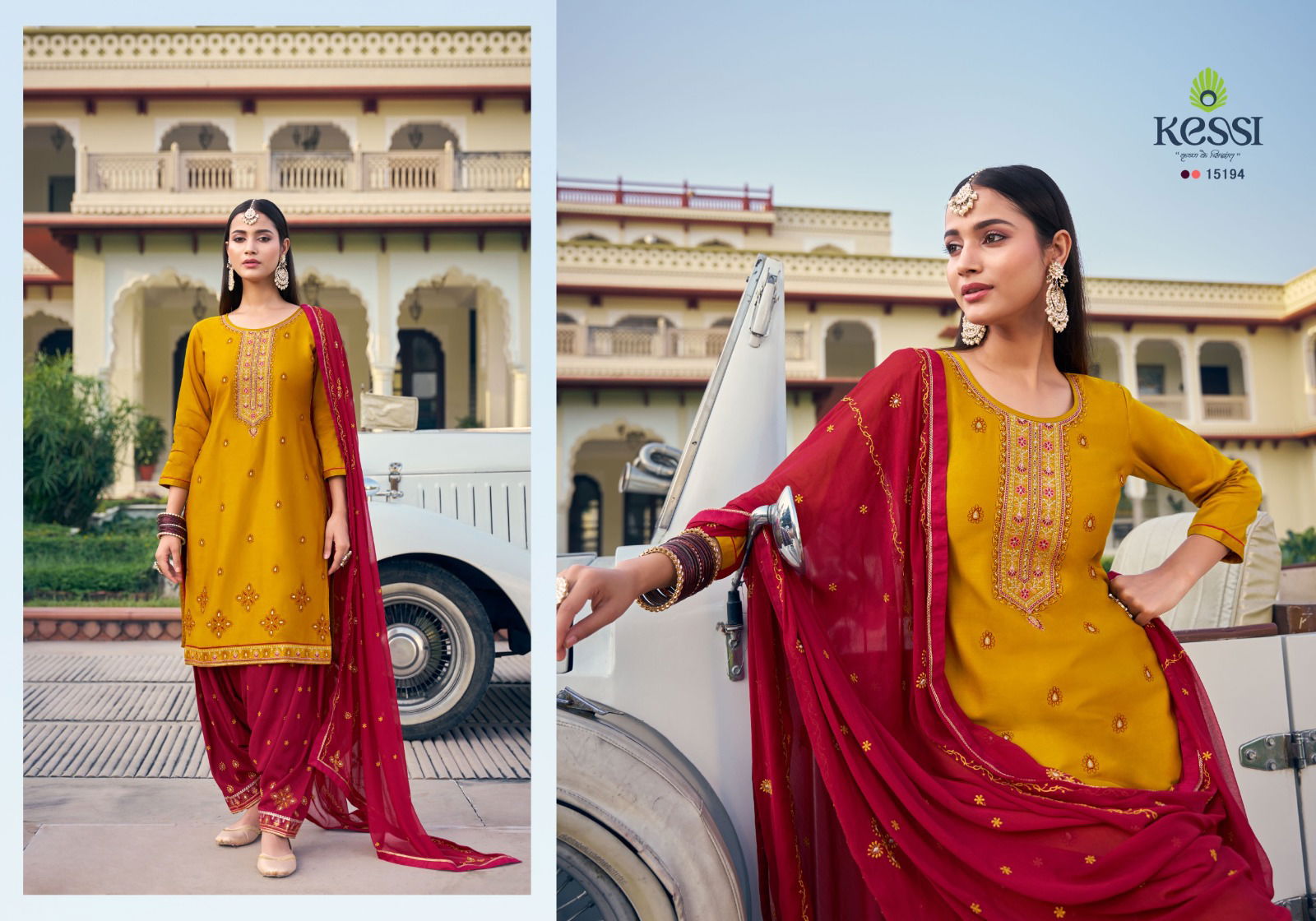 Patiala House Vol 101 By Kessi Jam Silk Cotton Punjabi Dress Material Wholesale Shop In Surat
